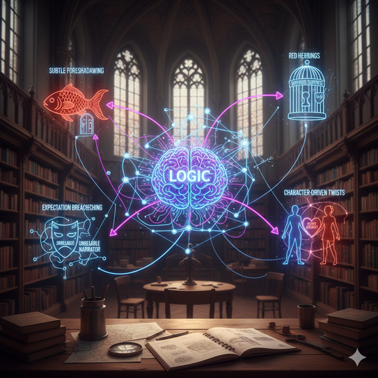 Storyboard mit Handlungssträngen und Notizzetteln